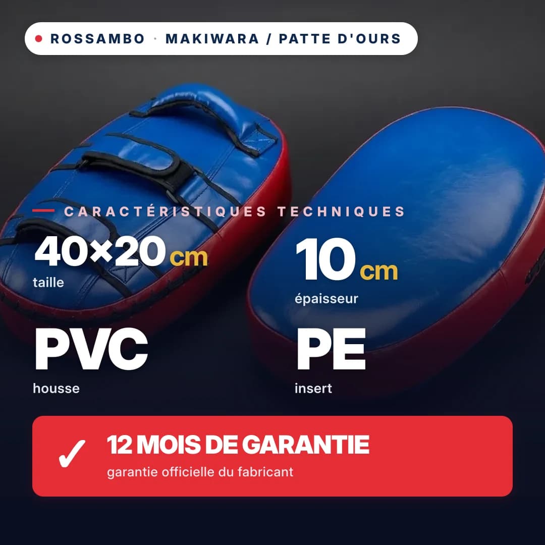 Pad de frappe, bâche PVC, 40×20×10 cm