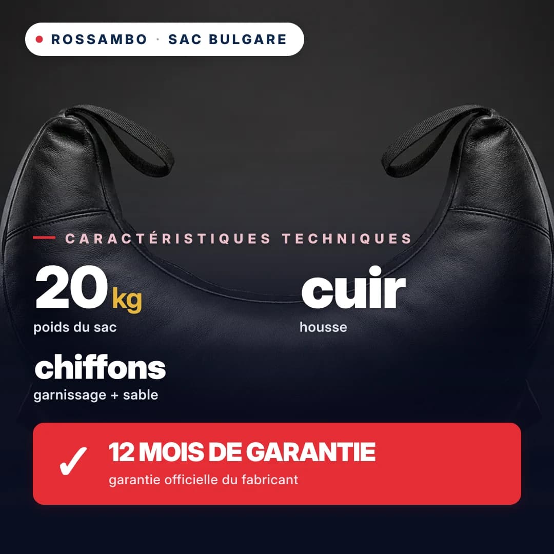 Sac bulgare, cuir, 20 kg