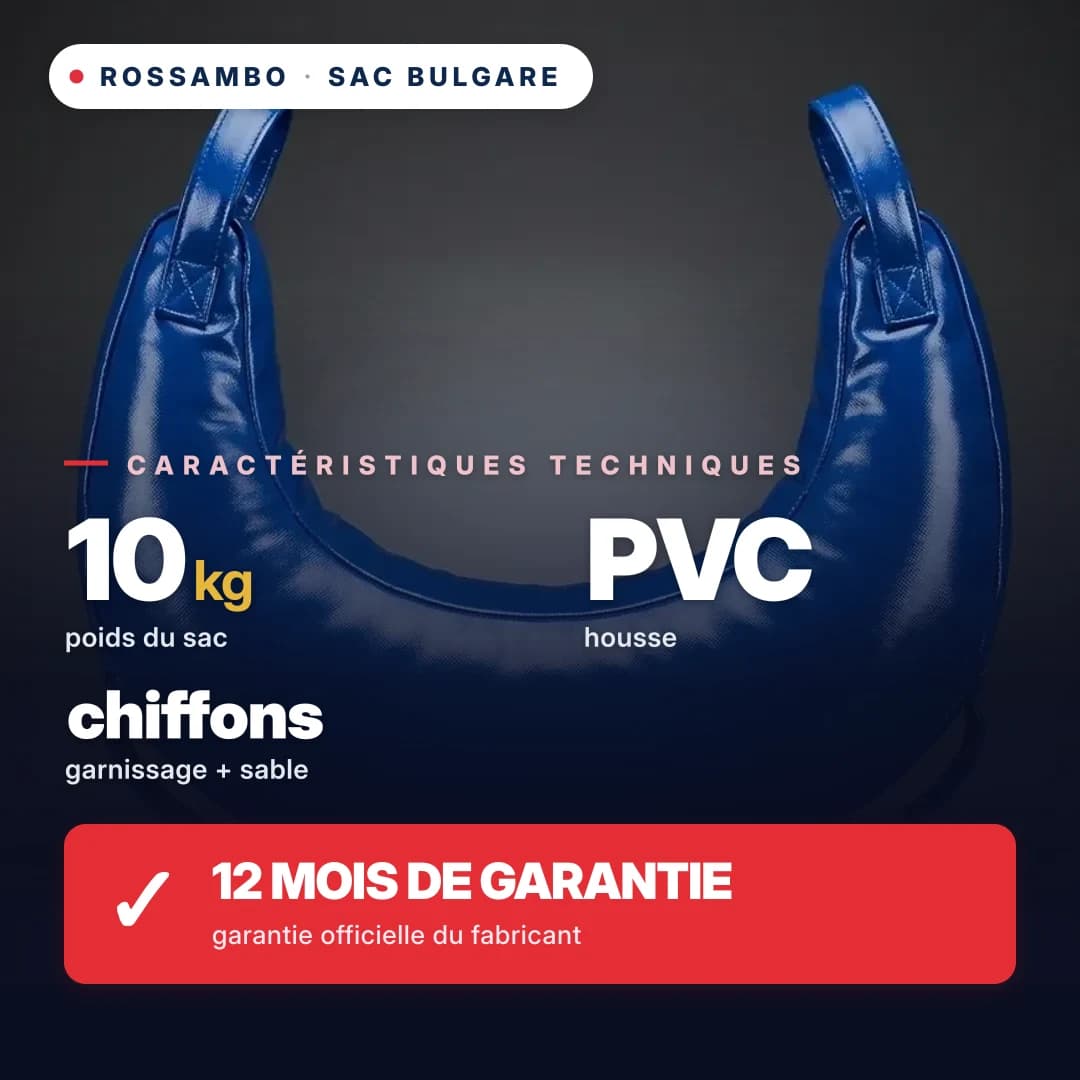 Sac bulgare, bâche PVC, 10 kg