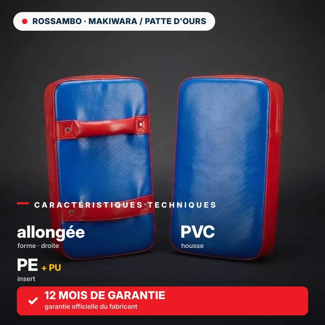 Pattes d'ours allongées droites, bâche PVC