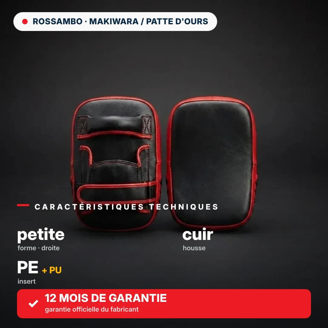 Pattes d'ours petites droites, cuir
