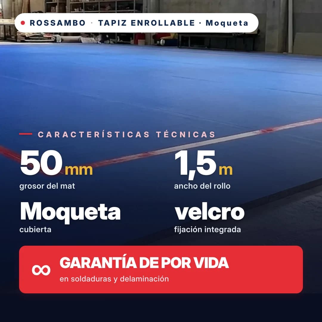 Tapiz enrollable de pelo premium 50 mm, precio por 1 m²