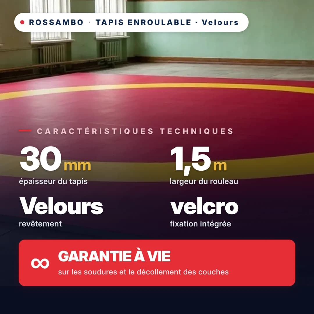 Tapis enroulable Velours premium 30 mm, prix au m²