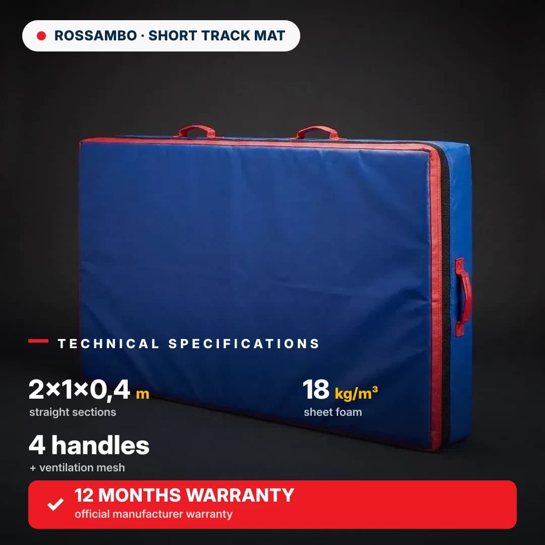 STANDARD safety mat for short track 2×1×0.4 m