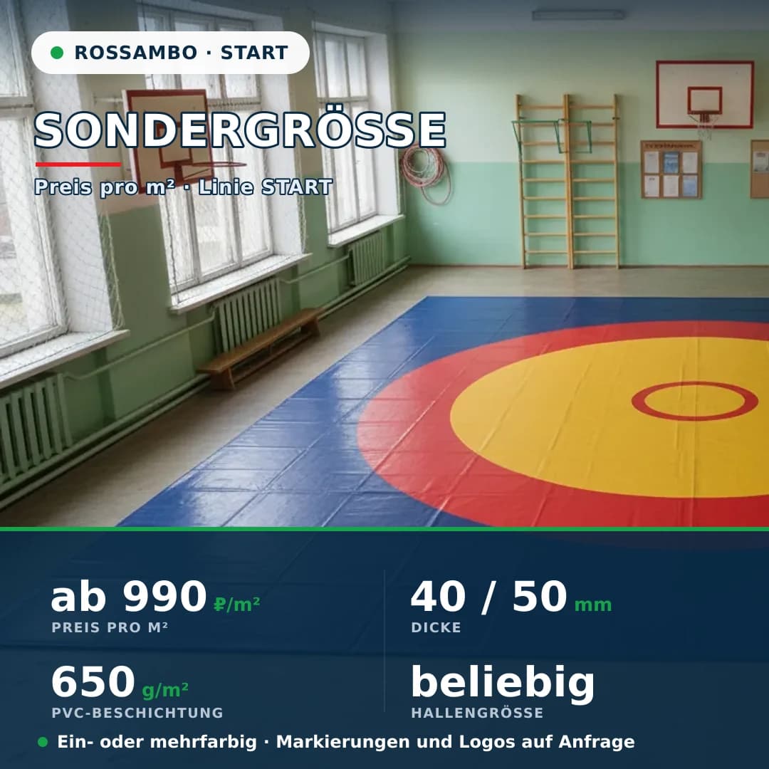 Ringermatte START – Sondergröße (pro m²)