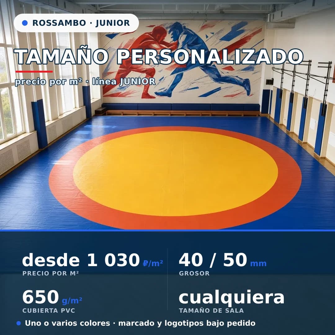 Tapiz de lucha JUNIOR: tamaño personalizado (por m²)