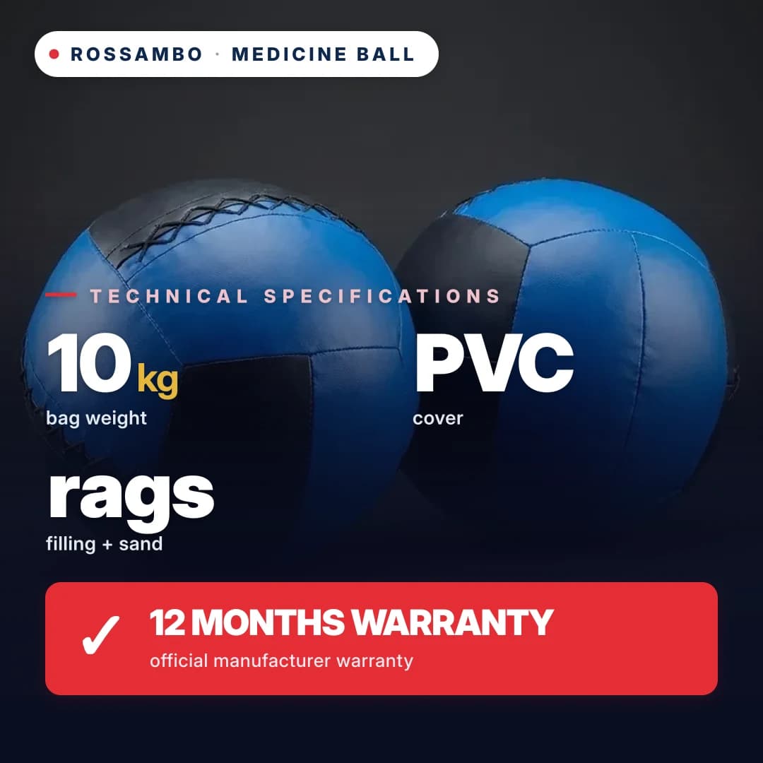 Medicine ball, PVC tarpaulin, 10 kg