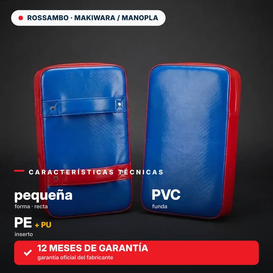 Manopla pequeña recta, lona de PVC