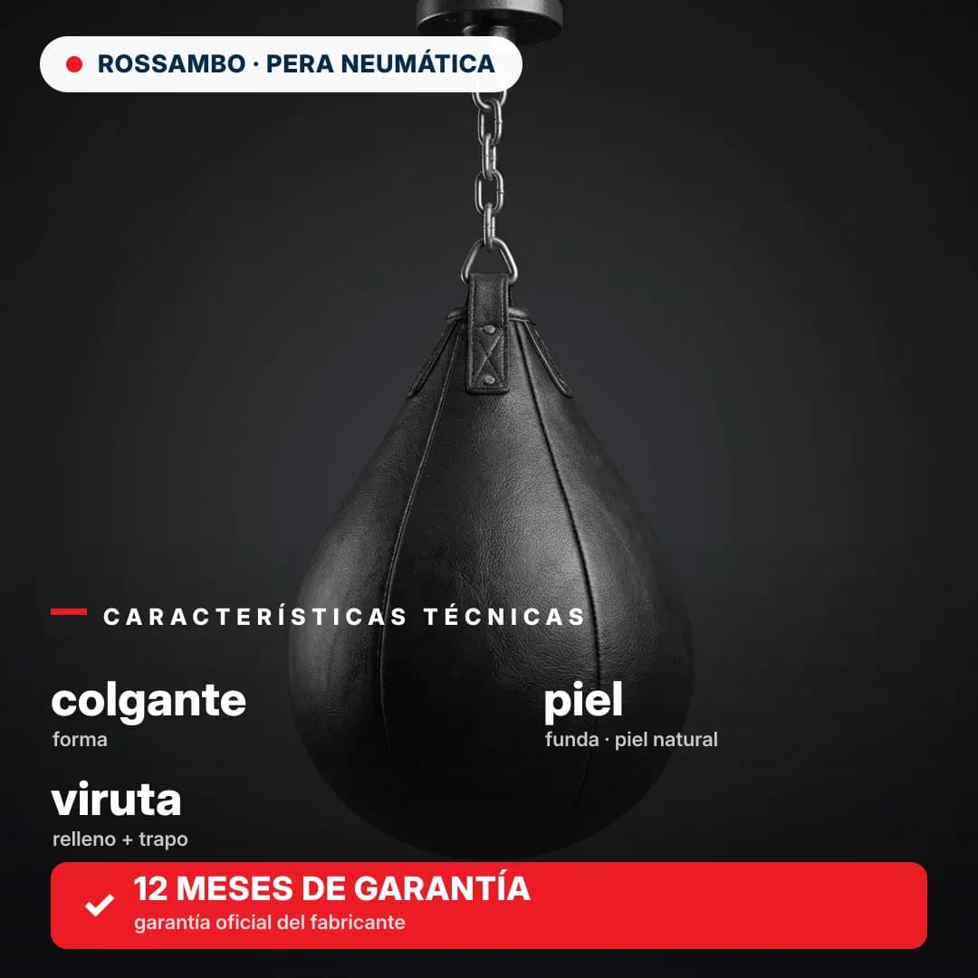 Pera de boxeo colgante, piel
