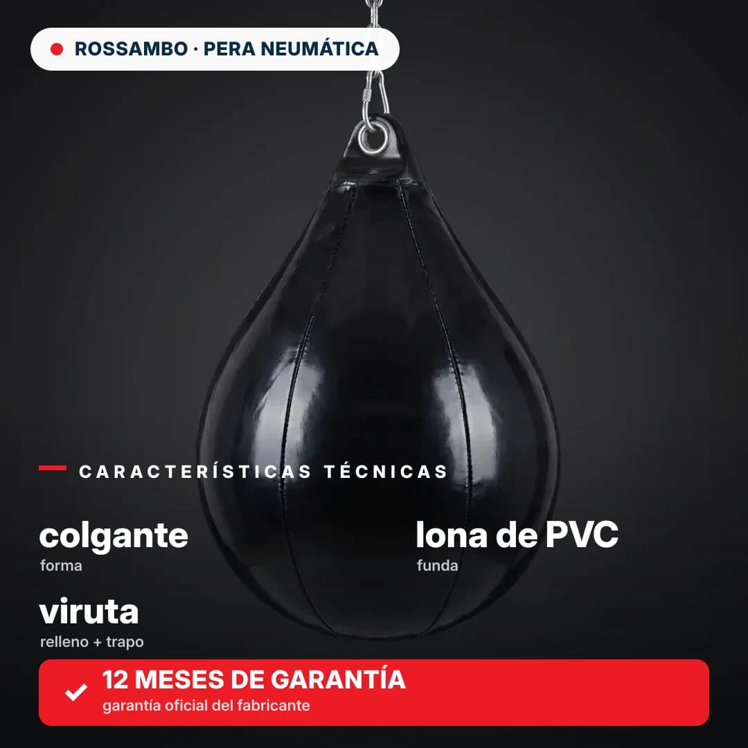 Pera de boxeo colgante, lona de PVC
