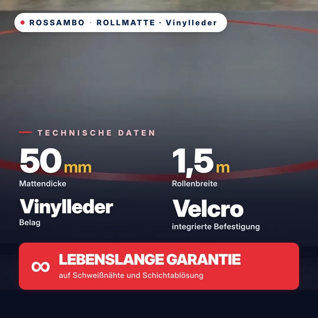 Rollmatte Kunstleder 50 mm, Preis pro 1 m²