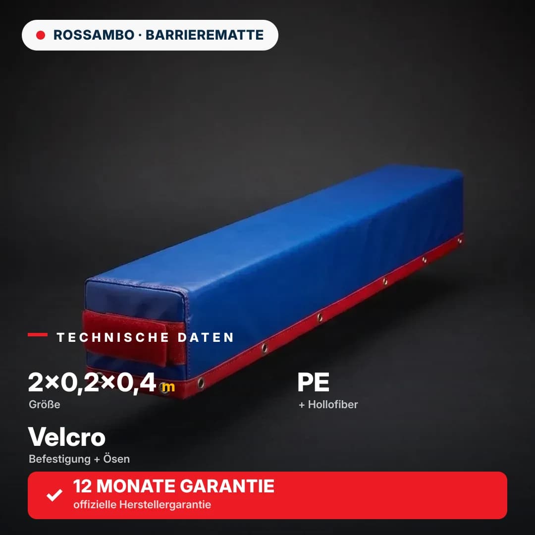 Barrierematte STANDARD 2×0,2×0,4 m