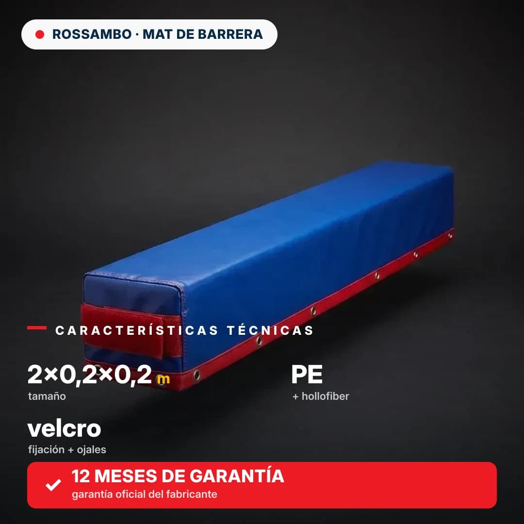 Colchoneta barrera STANDARD 2×0,2×0,2 m